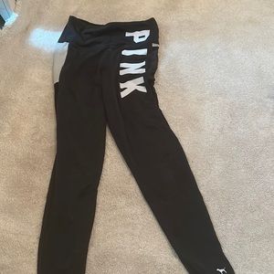 vs pink leggings size medium